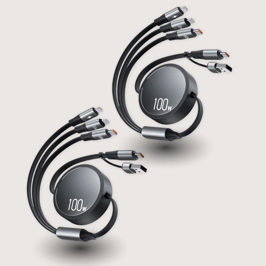 Retracto®: 6-in-1 Retractable Charging Cable for Travel