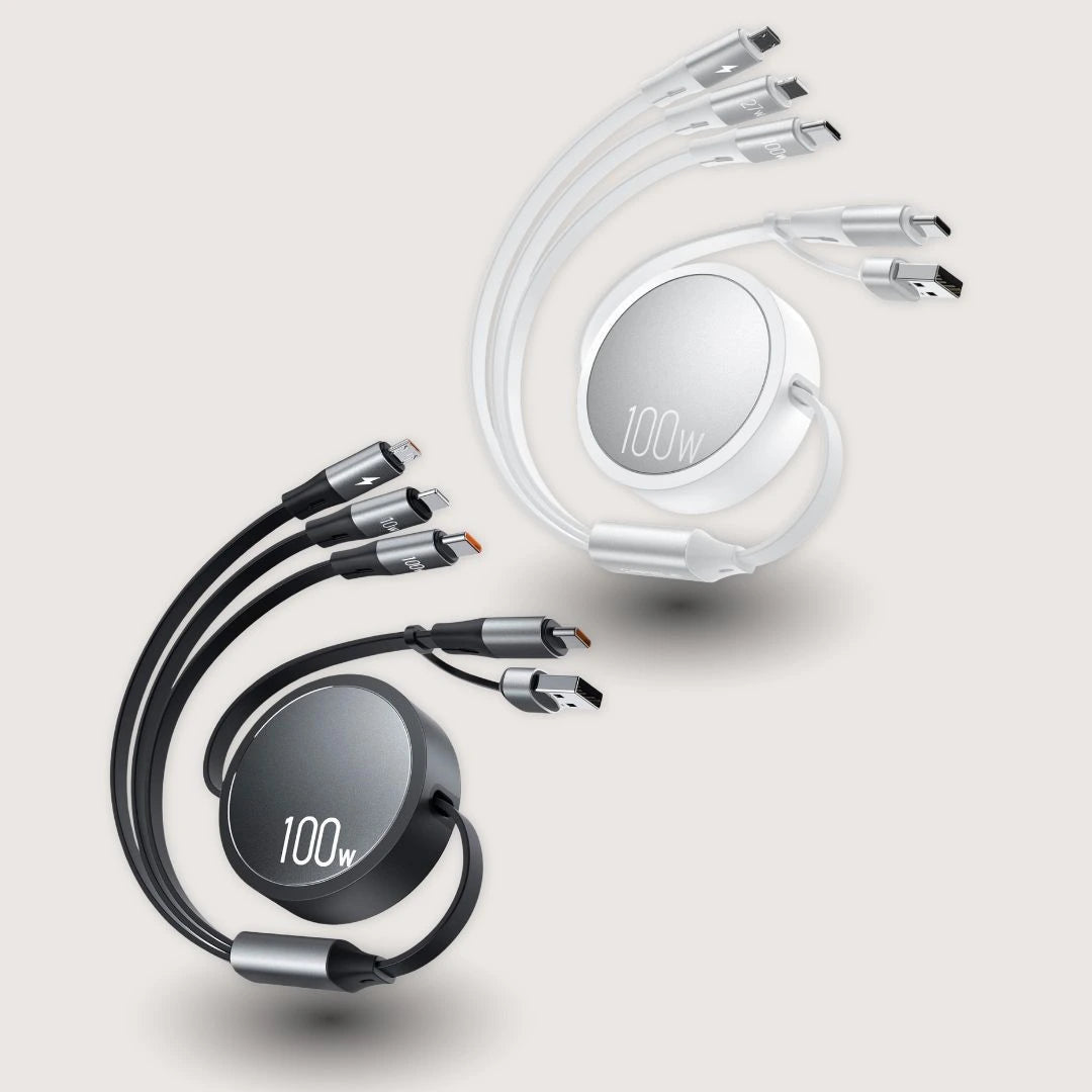 Retracto®: 6-in-1 Retractable Charging Cable for Travel