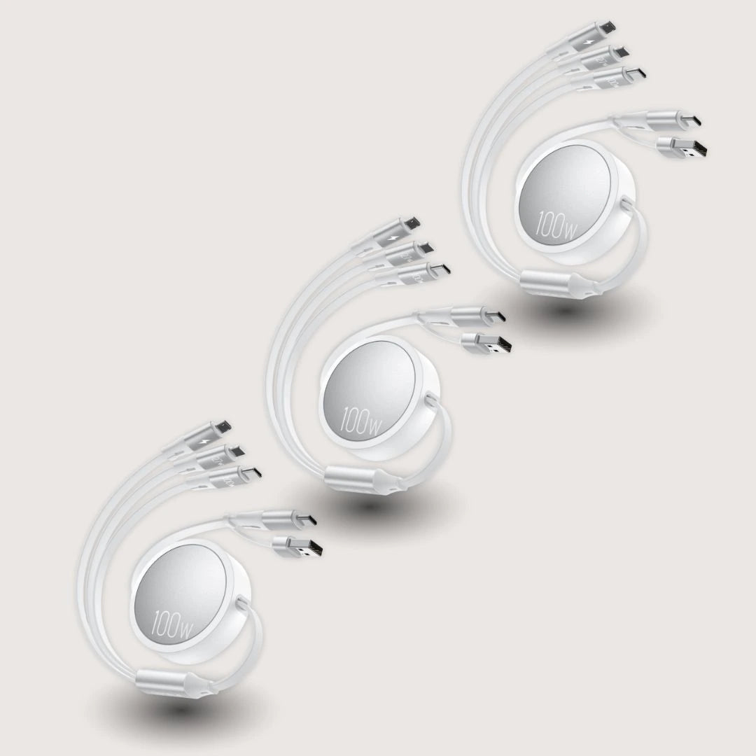 Retracto®: 6-in-1 Retractable Charging Cable for Travel