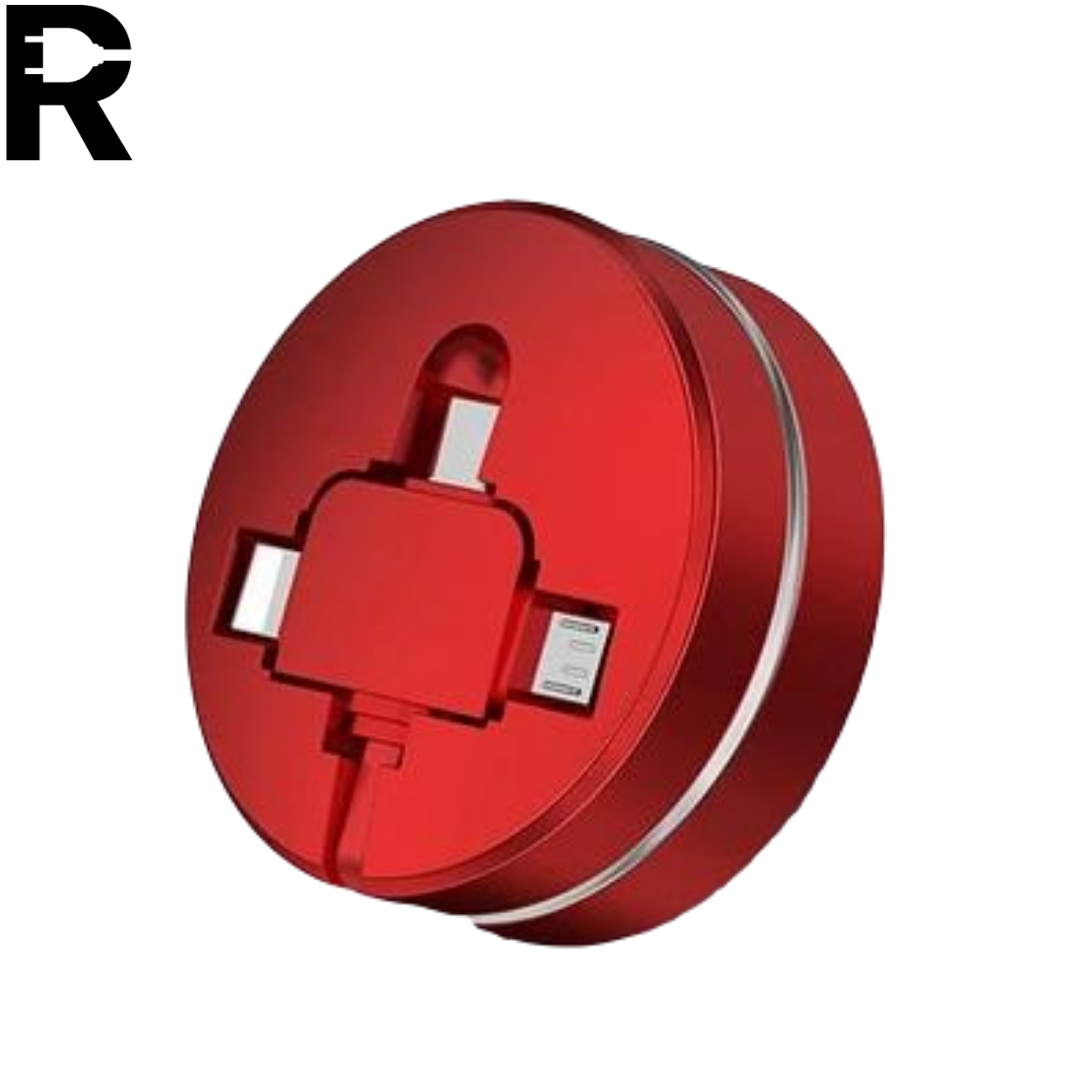 Retracto™ One: 3 in 1 Retractable USB Charging Cable