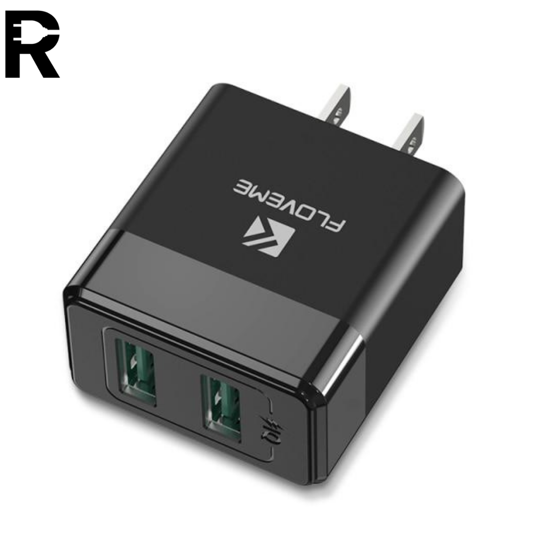 Dual USB Port 2.4A Fast Wall Charger (For Retracto 3-in-1)